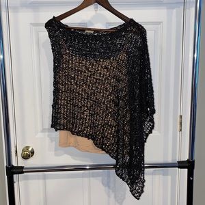 Black over a tank top